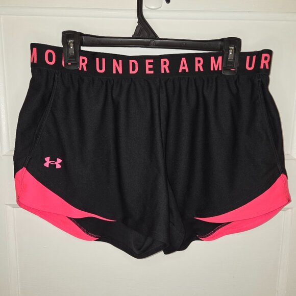 Under Armour Heatgear Women's shorts - Black & Pink - Size XL - Picture 1 of 3